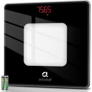 Nauwkeurige Digitale Personenweegschaal met Led-Display en Step-On Technologie - 180 kg Capaciteit