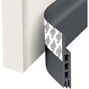 Nivard Tochtstrip - Tochthond - Windstopper - Deurborstel - Tochtband - Tochtstopper - Tochtkussen - Kussen Voor Deur - Draft Stopper - Grijs