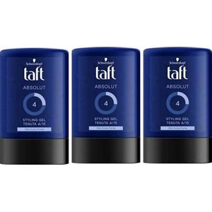 Taft Styling Haargel – Absolute Hold 4 - Voordeelverpakking 3 x 300 ml