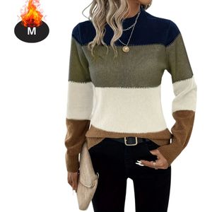 Bovista Sweater Dames - Sweaters - Hoodie - Warme Trui - Vest - Legergroen - L