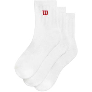 Wilson - Quarter Top Sokken - Wit - 3 Eenheden