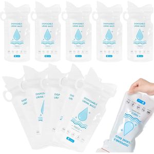 Nood Toilet - Plaszak Set - 10 Stuks - Plaszakken voor Noodgevallen - Voor mannen en vrouwen - Plastuit - 700 ml - draagbare plaszakken