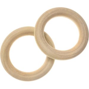 Houten Ringen (50 x 8 mm, gat 30 mm) 10 stuks