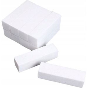 10x Witte Polijstblok - Professionele Nagelvijl voor Gel & Acryl