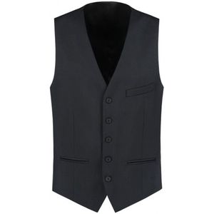 Gents - Gilet heren - Gilet - Wolblend - Donkerblauw - Maat 50/L