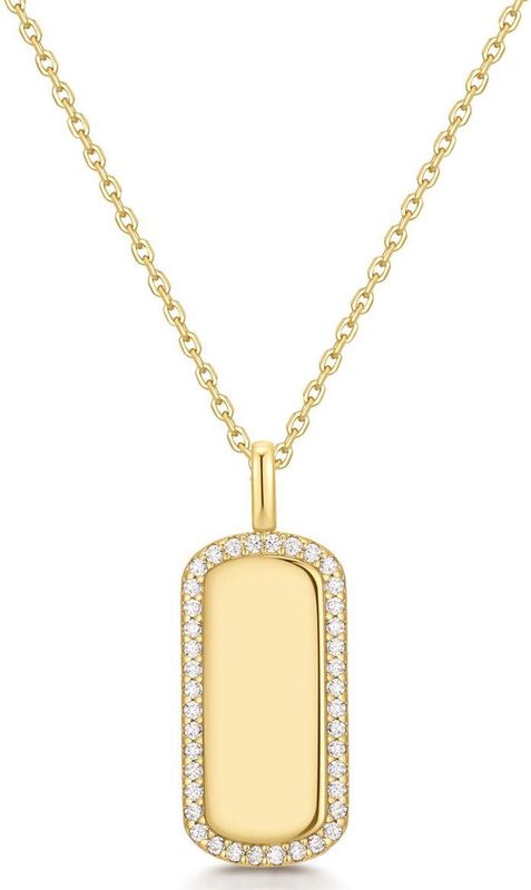 Ania Haie - AH N067-02G - Ketting - 925 Zilver met Gold Plating - 53 cm