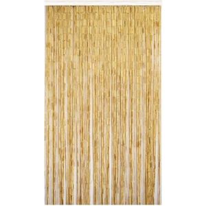 Deurgordijn bamboe - Deur gordijn - Deurgordijn hout - 50 strengen-200x90cm - Geel