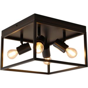 Olucia Shima - Plafondlamp - Zwart - E14