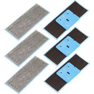 Dweilpads - geschikt voor iRobot Braava Jet M6 - Pads voor nat dweilen - Microfiber Microvezel Dweil Doekjes Pads Set - 270*110mm - 6 stuks