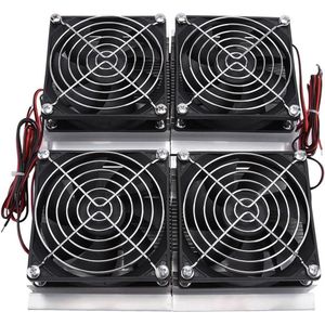240W 12V Halfgeleiderkoeling Peltier-Koeler Solid State-Koelsystemen Thermo-Elektrische Peltier-Koudeplaat met Ventilator voor Ruimtekoeling