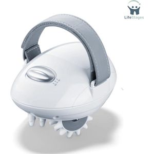 LifeStages - Cellulite Massage Apparaat - Cellulitis Massageapparaat Voor Een Stevigere Huid - Elektrische Massageroller Met 2 Intensiteitsniveaus - Verstelbare Handgreep