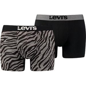 Levi's - 200SF 2-pack Zebra Print Boxer - Caviar