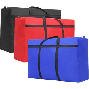 Grote Waterdichte Opbergzakken - 600D Oxford - 180L Ruimtebesparend voor Kleding en Beddengoed