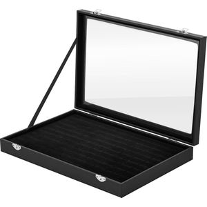 H&S - Sieradendoos - Zwart - Voor 100 Ringen
