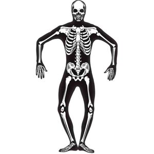 Second skin halloween skelet voor volwassenen - Verkleedkleding - Large