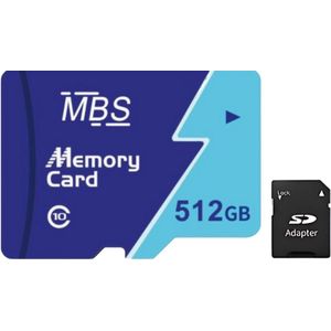 MBS SD kaart 512GB - Micro SD kaart 512GB - U3 - Class10 - Inclusief Adapter- BLACK FRIDAY