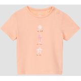 s.Oliver - T-Shirt - Katoen - Met Glitterprint - Korte Mouwen