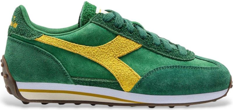 Diadora - Rally - Leren Sneakers - Marineblauw - Plat - Veters