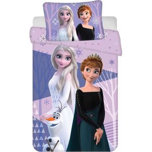 Frozen Dekbedovertrek Baby Elsa &Anna & Olaf Maat 100 x 135 cm