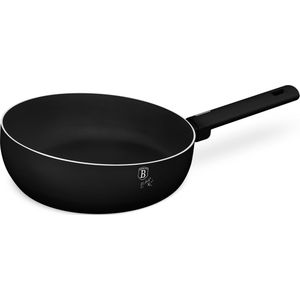 Berlinger Haus Wokpan - 26 cm - 2.8L - 100% PFAS, PTFE en PFOA vrij - Antiaanbaklaag - Non-stick bodem - Vaatwasbestendig - Zwart
