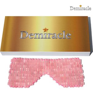 Demiracle® Rose Quartz Eye Mask – Anti Aging – Anti Rimpel – Wallen – Spa – Oogmasker – Gezichtsmassage – Gua Sha –  Jade Roller – Beauty – Relax – Massage – Cadeau
