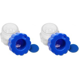 ComfiCare® Pillenvergruizer 2 stuks - Pillenmaler - Tabletvergruizer - Pil crusher - Tablet Vergruizer - Blauw