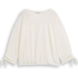 TOM TAILOR Denim T-shirt voor dames, 10332 - Off White, XL