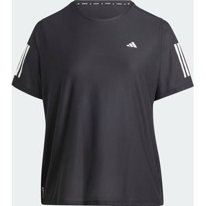 adidas Performance Own The Run T-Shirt (Plus Size) - Dames - Zwart- 2X