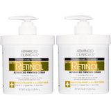 Advanced Clinicals Retinol Firming Cream – Anti-Aging Crème met Retinol – Verstevigt & Verzacht – 2x 454 g