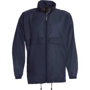 Windjas 'Sirocco Men Windbreaker' B&C Collectie maat S Donkerblauw/Navy