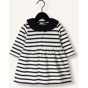 Petit Bateau Robe Ml Unisex - Jurk - Wit - Maat 62