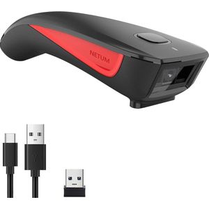 NETUM C990 - Bluetooth 2D QR Barcode Scanner - Draadloos Compatibel - Small Pocket - USB