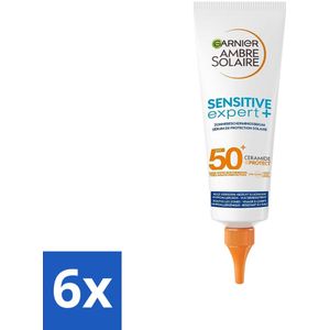 Garnier - Ambre Solaire - Zonnebrandserum - Sensitive Expert - SPF 50+ - 125 ml - Voordeelverpakking - 6 stuks