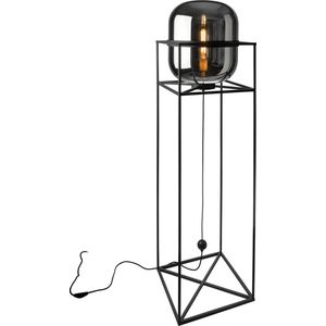 Sompex BALONI vloerlamp  E27 MX40W GLAS SMOKE 154cm hoog