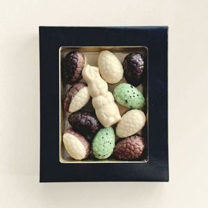 Chocolade paaseitjes en paashaasjes klein | geschenkdoos | 144g | 5 STUKS | Incl. verzendkosten