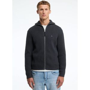 CHASIN' Heren Cardigan - Oliver Full Zip - Donkergrijs