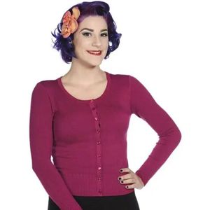 Banned Gina Longsleeve Vest Bordeaux - S