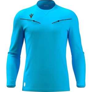 Macron - Ponnet Eco - Scheidsrechtersshirt - Neon Sky - Lange Mouw