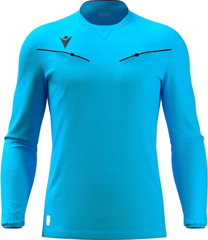 Macron - Ponnet Eco - Scheidsrechtersshirt - Neon Sky - Lange Mouw