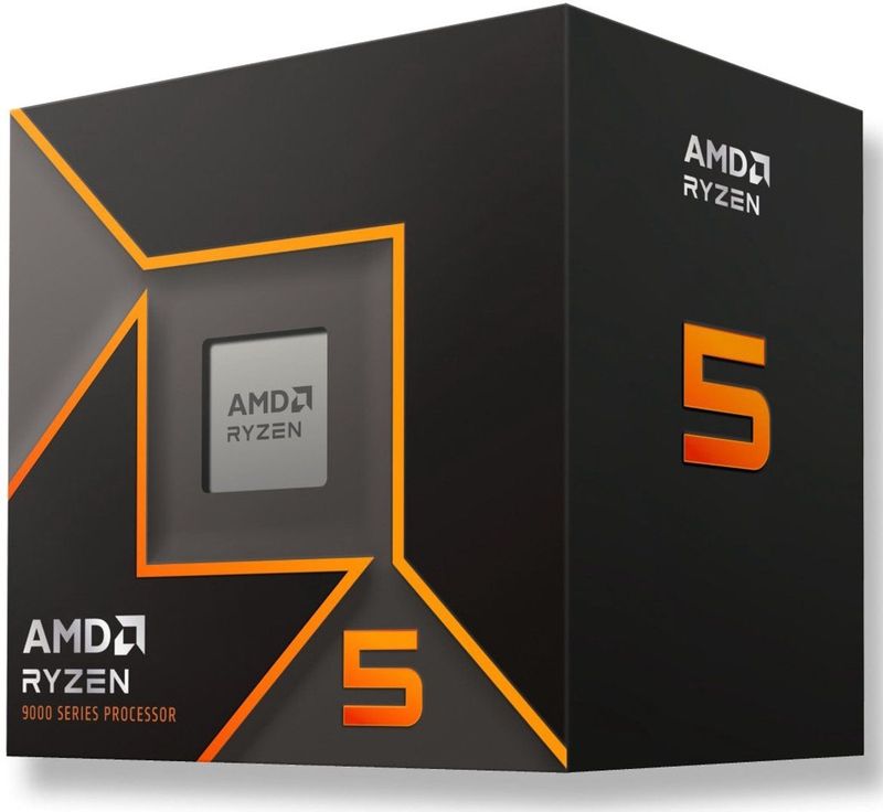 AMD - Ryzen 5 9600 - Processor - Zwart - 3,8 GHz - 6 Kernen