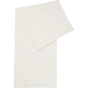 BOSS Sjaal Lara Knitted Scarf Natural Crème