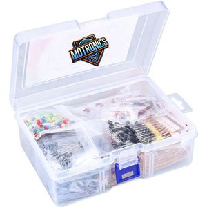 MoTronics 1400-delige Elektronica Componenten Set – Weerstanden, Condensatoren, Transistoren, Diodes & LED’s – DIY Elektronica & Arduino Projecten