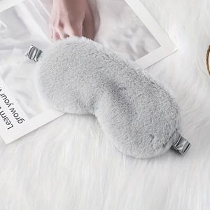Slaapmasker grijs Fluffy