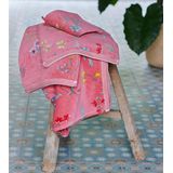 PIP Studio badgoed Les Fleurs roze - Washand 16x22 cm