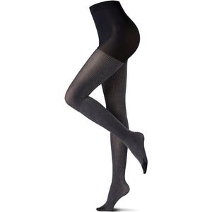 Oroblu bright patterns abstract 50 den panty maat S/M black/pinetripe