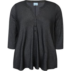 Zhenzi Zh-Thea 1106-T-Shirt 3/4 zwart maat L=50/52