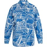 usha - Hemd - Katoen - Bladprint - Lange Mouwen