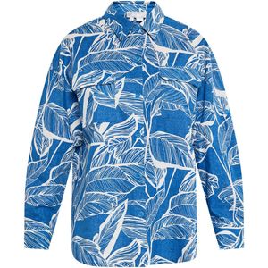 usha - Hemd - Katoen - Bladprint - Lange Mouwen