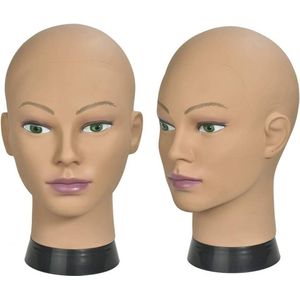 Zylo® Paspop Hoofd - Mannequin Hoofd - Pashoofd - Bruin - 17cm x 17cm x 28cm