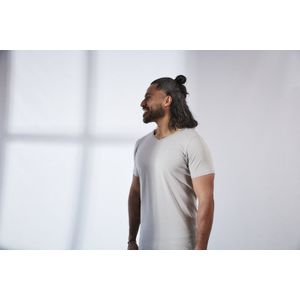 V-nus Stretch Grijs Regular V-neck 2-pack S